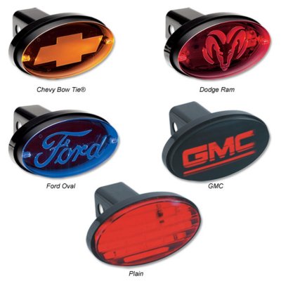 Bully oval led hitch cover brake light ford logo blue #6