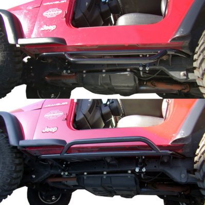 Olympic 4X4 Products Olympic Black Nerf Bars For Jeep Wrangler